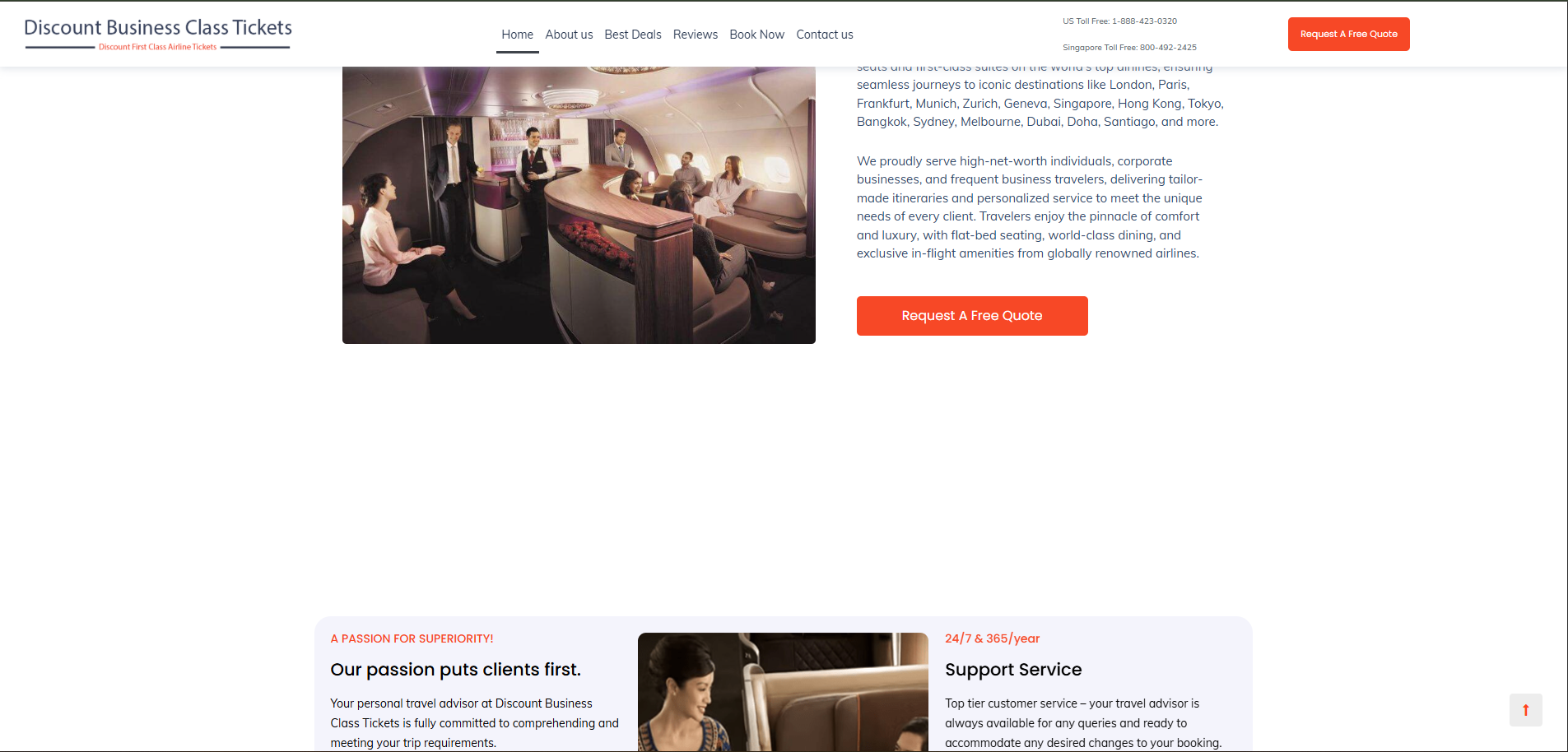 Discount Business Class Tickets
